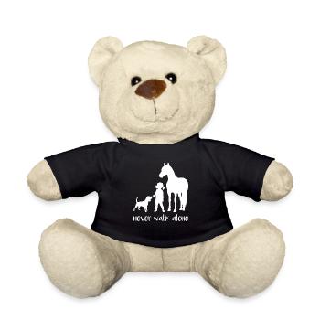 mignon cheval cadeau chevaux monter poney - Nounours - noir - Devant