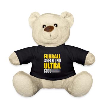 Fußball Ulatra Cool Jungen Fan Geschenk Kinder - Teddy - Schwarz - Vorne
