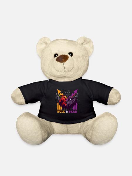 Bull & Bear Bullenmarkt Aktien Börse Stock Market - Teddy - Schwarz