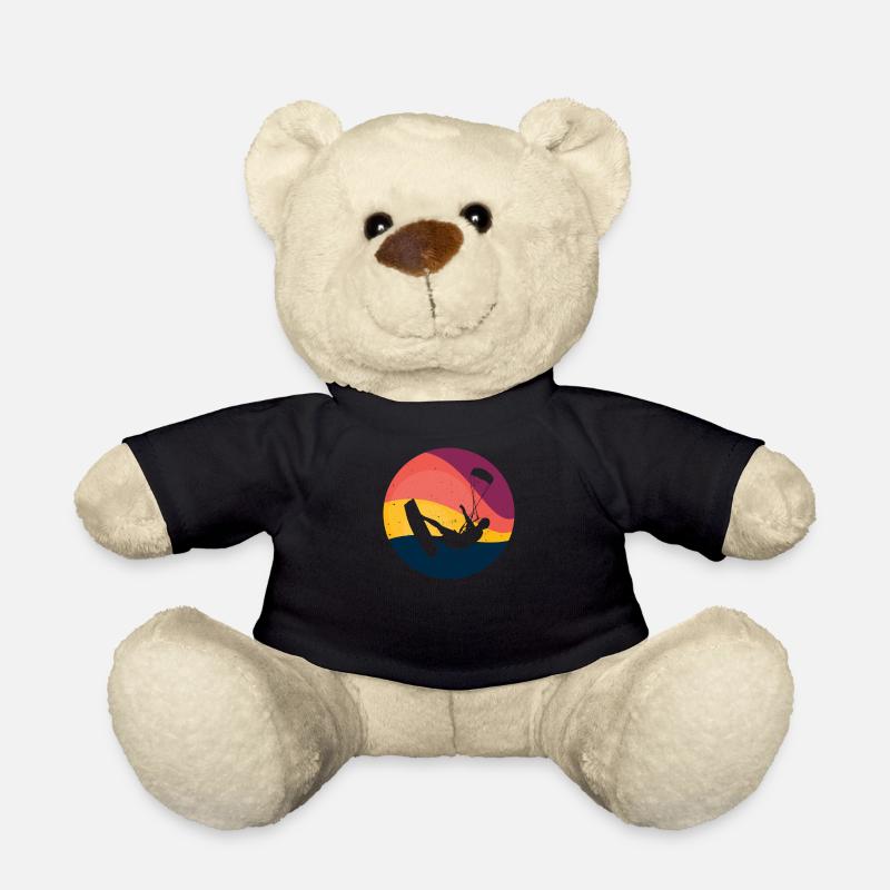 Kite Kiteboarding Kitesurfer Kiteboard Geschenk - Teddy - Schwarz