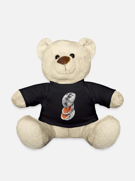 The moon is an orange - Teddy Bear - black