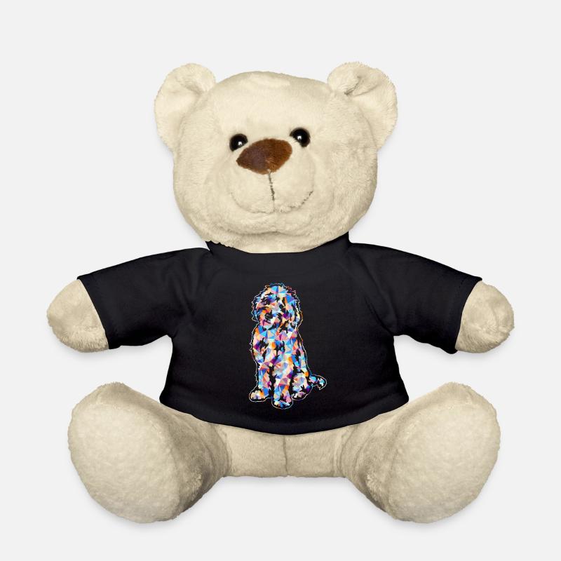 Goldendoodle Geometrische Hemden - Teddy - Schwarz