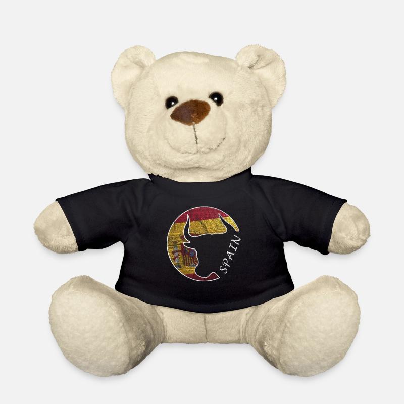 Spanien Flagge, Stierkampf, Spanisch, Spanier - Teddy - Schwarz