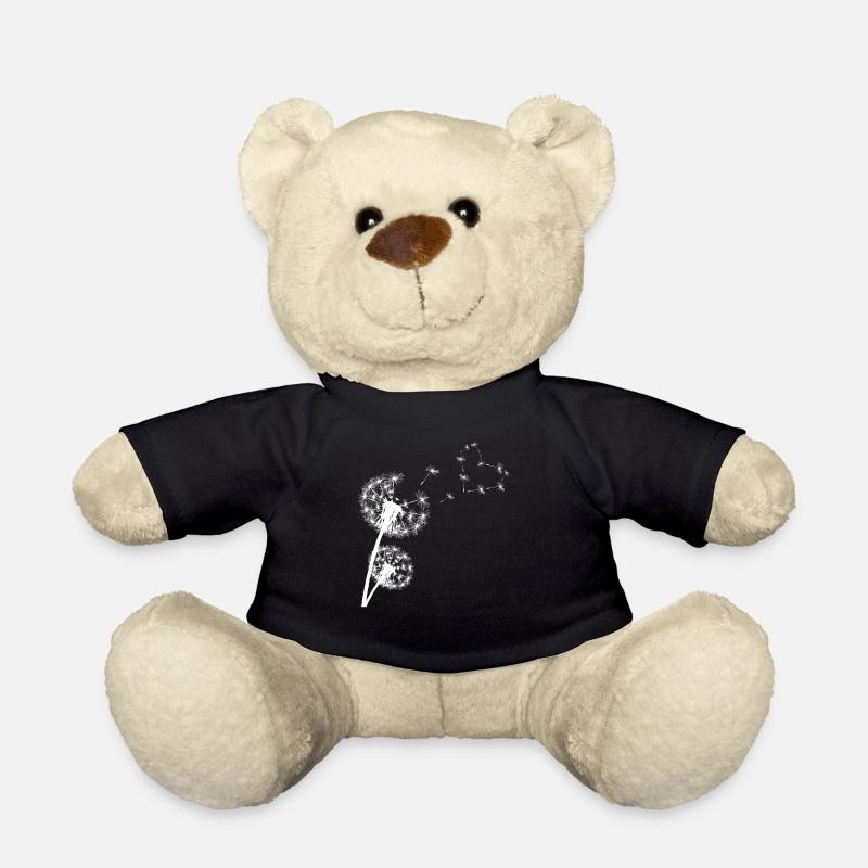 Pusteblume mit Herz - Teddy - Schwarz