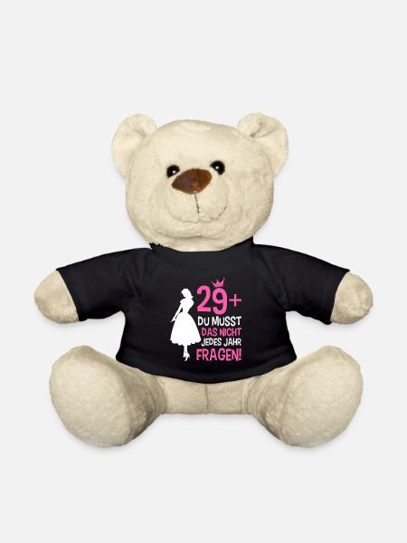 29+ - 30. Geburtstag - Teddy - Schwarz