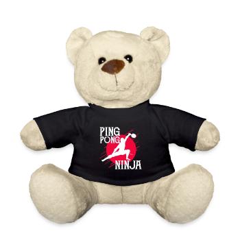 Pingpong Ninja - Teddy - Schwarz - Vorne