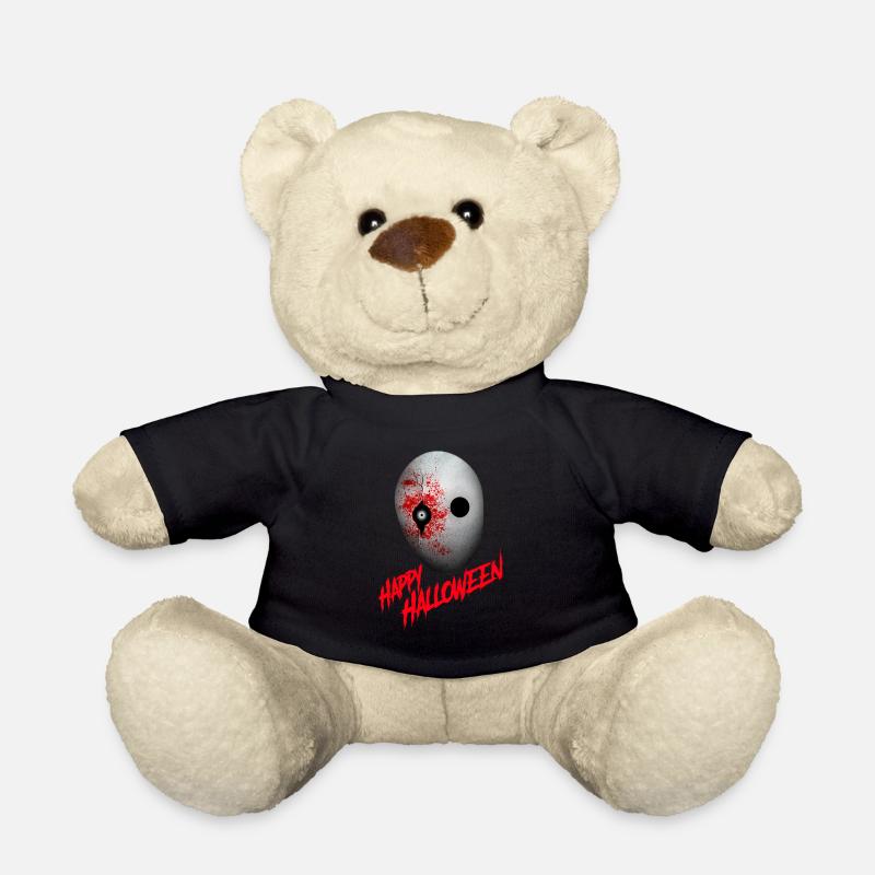 Horror Happy Halloween Horror Fan Maske - Teddy - Schwarz