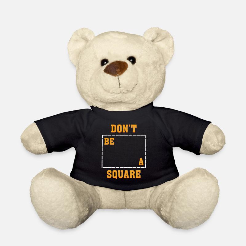 Dont be a Square Mia Pulp pop culture fiction - Teddy Bear - black