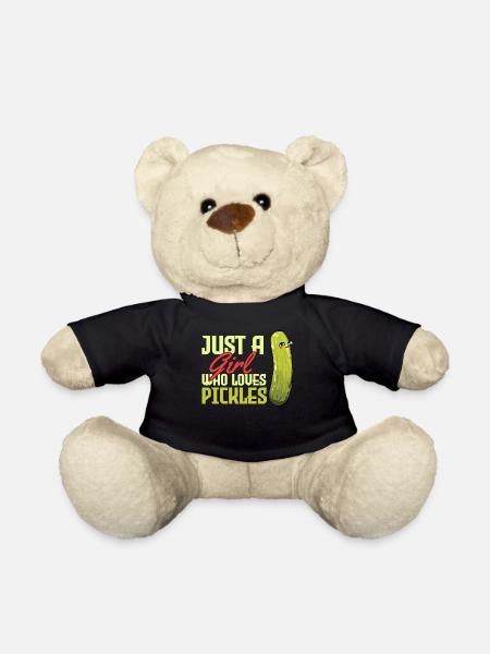Pickles Pickle lover - Teddy Bear - black