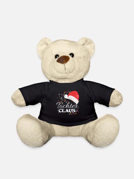 Tochter Claus Lustiges Weihnachts-Geschenk Familie - Teddy - Schwarz