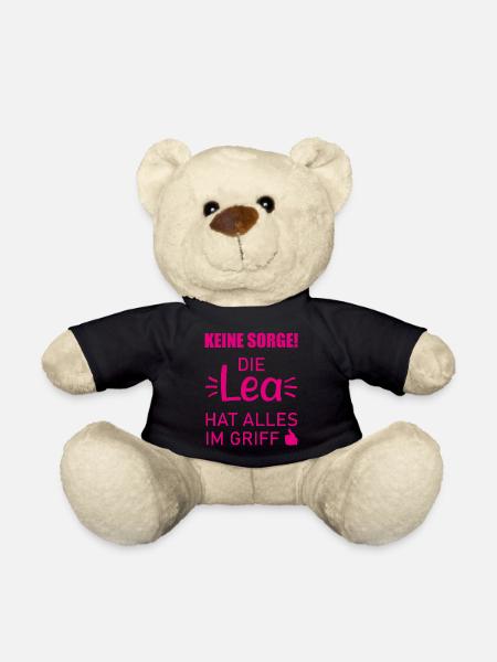 Lea Vorname Geschenk Cooler Spruch Namenstag - Teddy - Schwarz