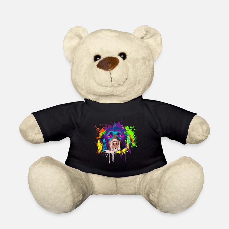 Splash Art Petit Münsterländer chien cadeau - Nounours - noir