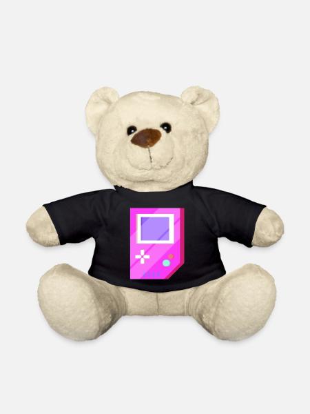 Retro Video Games Vintage Geschenk - Teddy - Schwarz