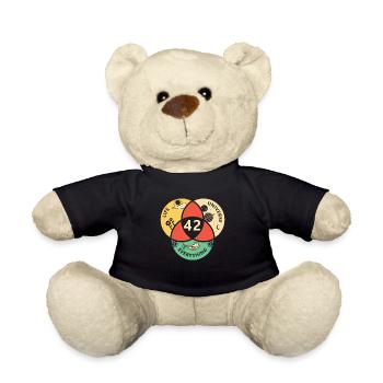 42 Antwort Universum Geschenkidee - Teddy - Schwarz - Vorne