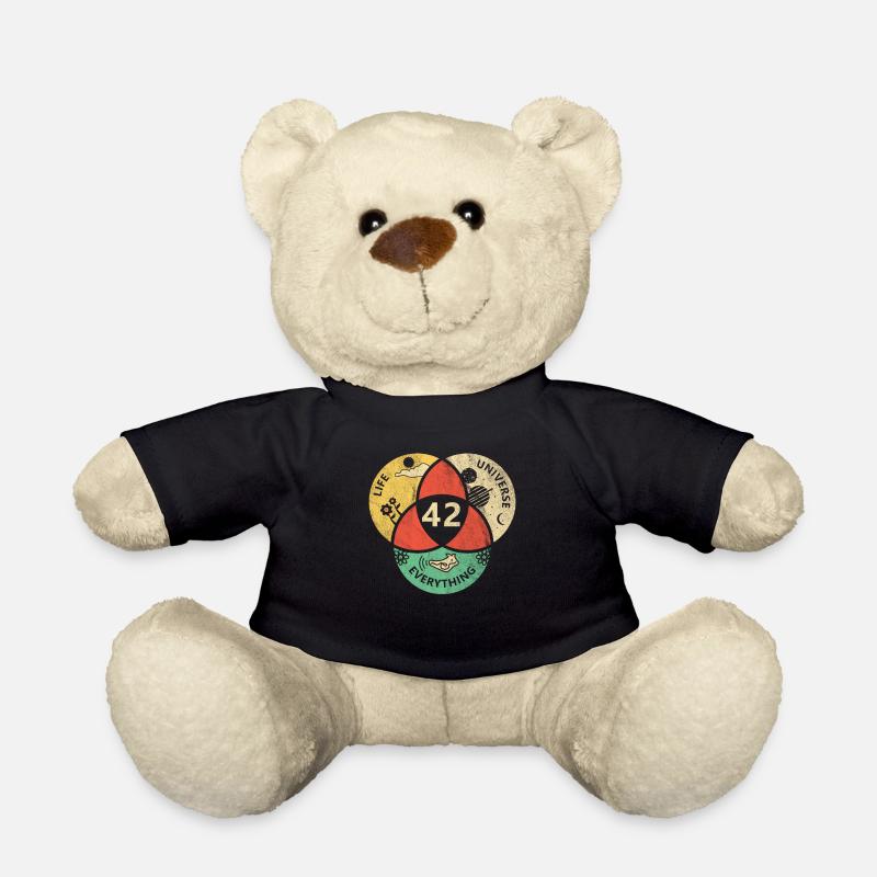 42 Antwort Galaxy Universum Geschenk - Teddy - Schwarz