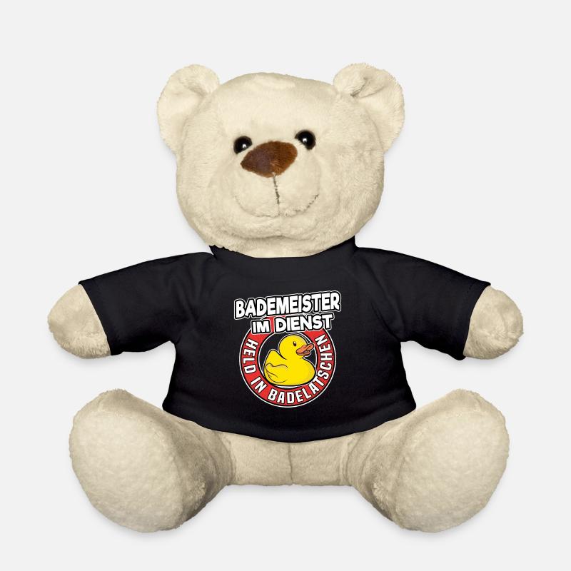 Bademeister Im Dienst Rettungsschwimmer Geschenk - Teddy - Schwarz