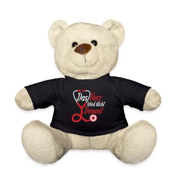 Das Herz wird Nicht Dement Altenpflegerin Pflege - Teddy - Schwarz - Vorne