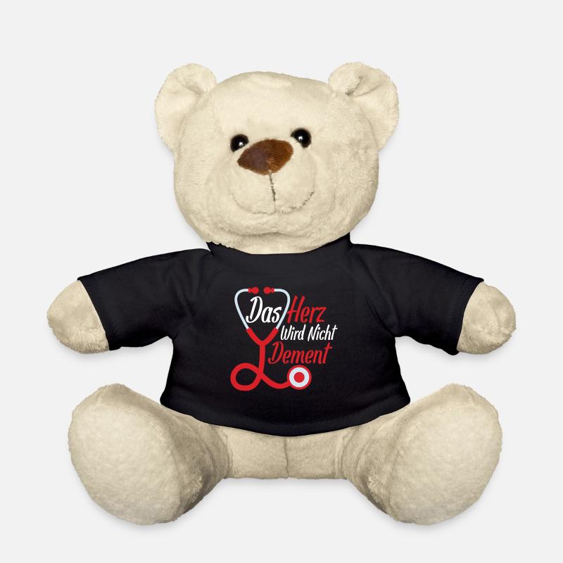 Das Herz wird Nicht Dement Altenpflegerin Pflege - Teddy - Schwarz