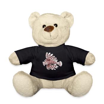 Rotfeuerfisch Feuerfisch giftiger Fisch roter - Teddy - Schwarz - Vorne
