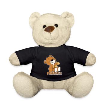 Teddy loves cookies - Teddy Bear - black - Front