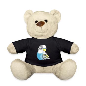 Belle conception de perruche bleue - Nounours - noir - Devant