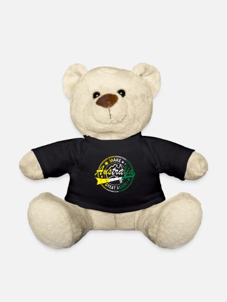 Make Australia Great Again Australia Gift - Teddy Bear - black