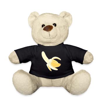 Banane Fruits Amoureux de banane Banane Hommes - Nounours - noir - Devant
