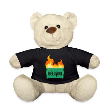 Religion Dumpster Fire - Teddy Bear - black - Front