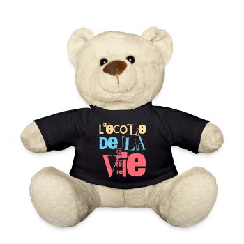 Erfahrungen und Wachstum: Schule des Lebens - Teddy - Schwarz - Vorne
