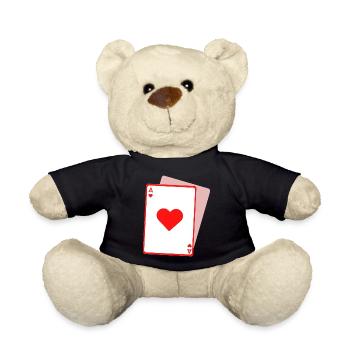 Herz-Ass - Teddy - Schwarz - Vorne
