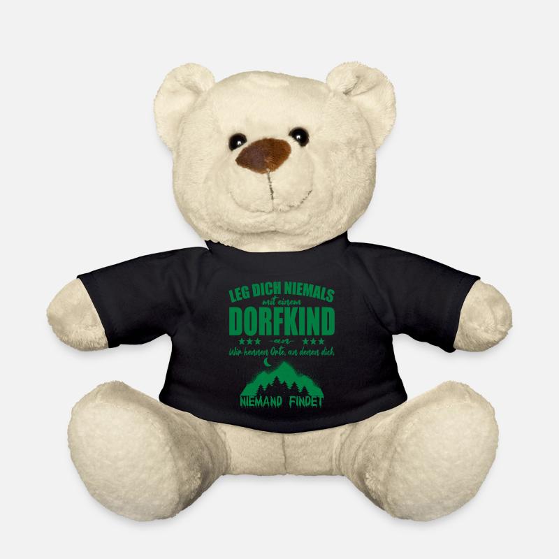 Lege Dich Niemals mit einem Dorfkind an - Teddy - Schwarz