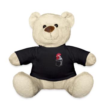 poulet drôle poche poitrine cadeau - Nounours - noir - Devant