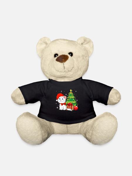 Frohe Weihnachten Katze - Teddy - Schwarz