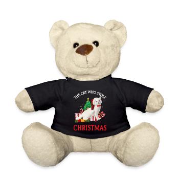 Ugly Christmas Xmas Gesichtsmaske Weihnachten - Teddy - Schwarz - Vorne