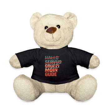 Apfelwein Frankfurt Bembel Äppler Ebbelwoi Spruch - Teddy - Schwarz - Vorne