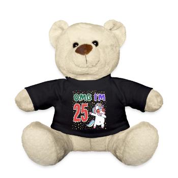 OMG JE SUIS 25 - Nounours - noir - Devant