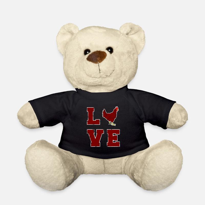 Love Chickens Chicken Gift Chicken Gifts for Chick - Teddy - Schwarz