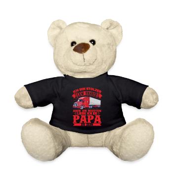Stolzer LKW Papa Ich Bin LKW Fahrer Und Vater - Teddy - Schwarz - Vorne