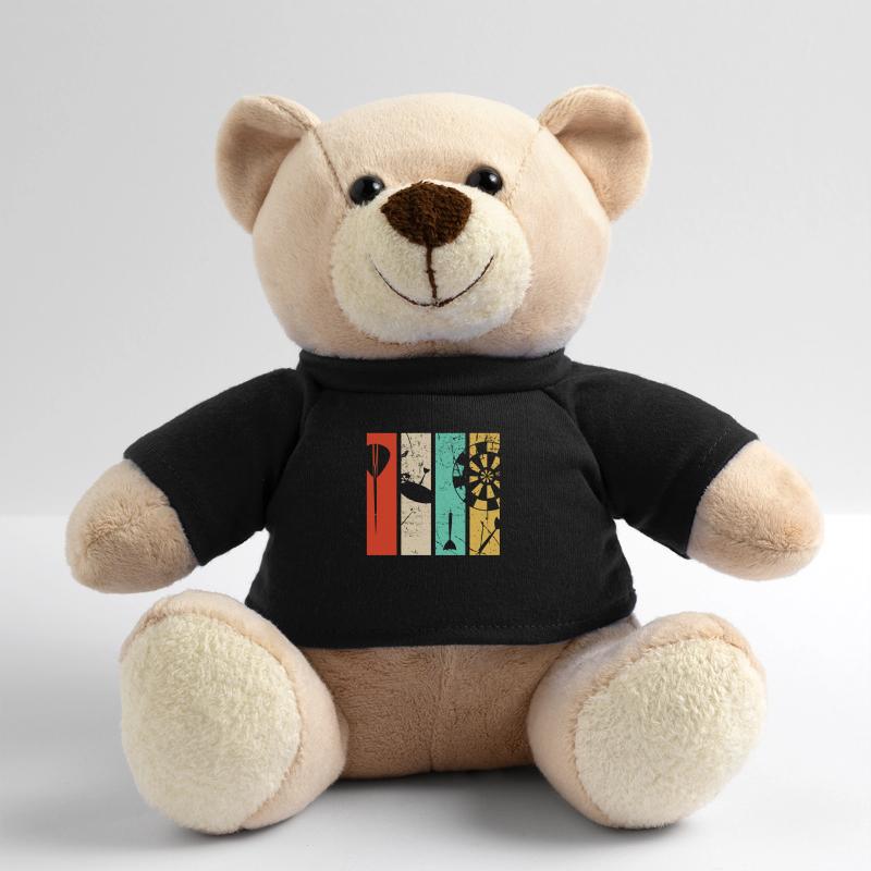 Cadeaux pour les joueurs de fléchettes avec motif de fléchettes, Nounours