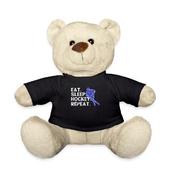 Hockey hockeyeur cadeau - Nounours - noir - Devant
