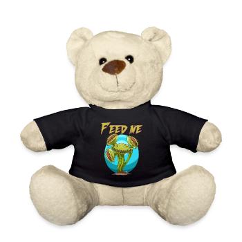 Feed Me Dionaea for a plant lover and - Teddy Bear - black - Front