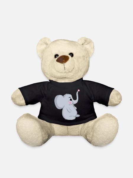 elephant - Teddy Bear - black