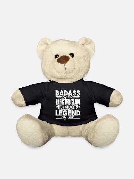 Electrician Electrician By Choice - Teddy Bear - black