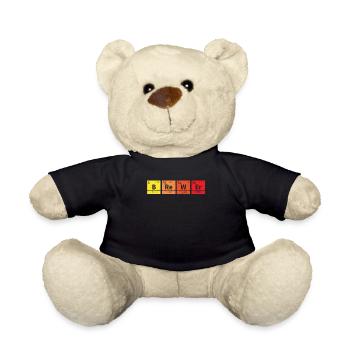 Periodic Brewer Nerd Beer Brewing Gift for - Teddy - Schwarz - Vorne