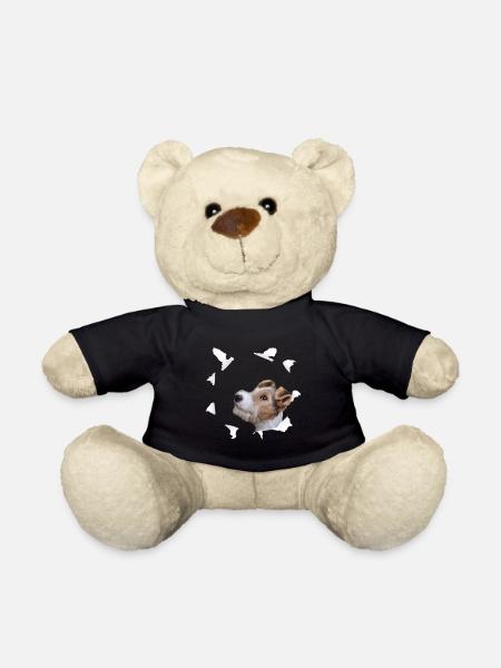 Tshirt Fox Terrier - Chemise pour chien Fox Terrier - Nounours - noir