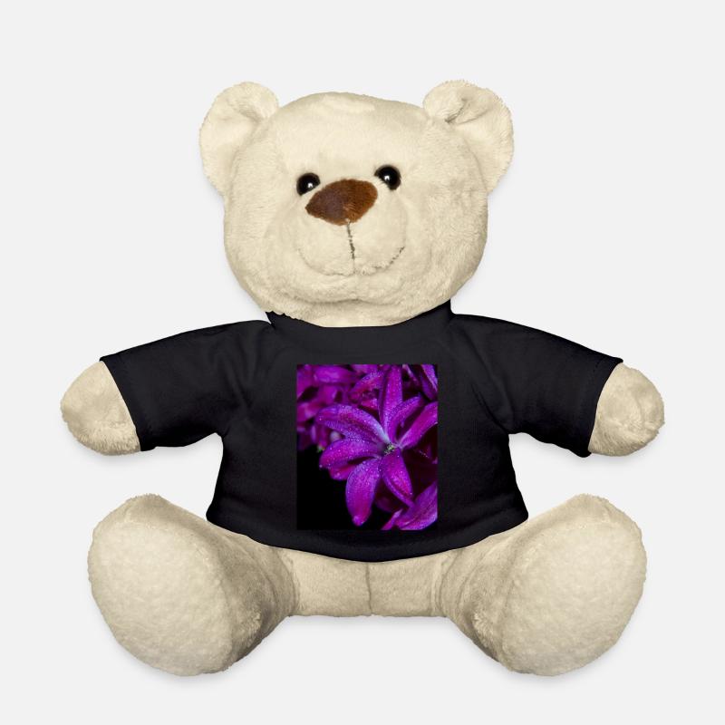 Lila Hyazinthe Blume - Teddy - Schwarz