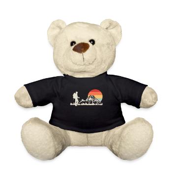 Hiking Hikers - Teddy Bear - black - Front