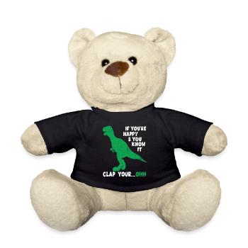 Dinosaure T-Rex Joke Dino Meme Fun Gag - Nounours - noir - Devant