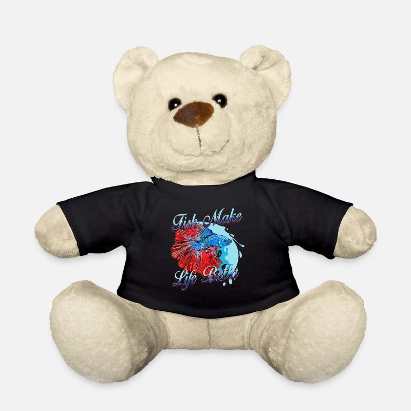 Fish Make Life Betta - Teddy - Schwarz