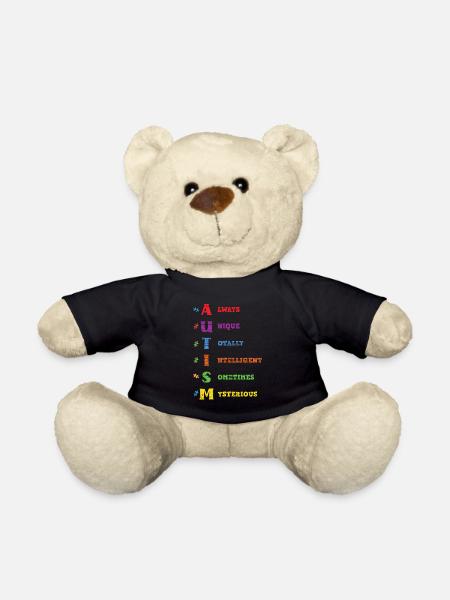 Autismus - Teddy - Schwarz